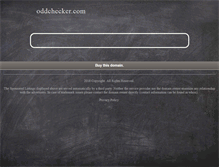 Tablet Screenshot of oddchecker.com
